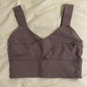 Cross styled sport bra
